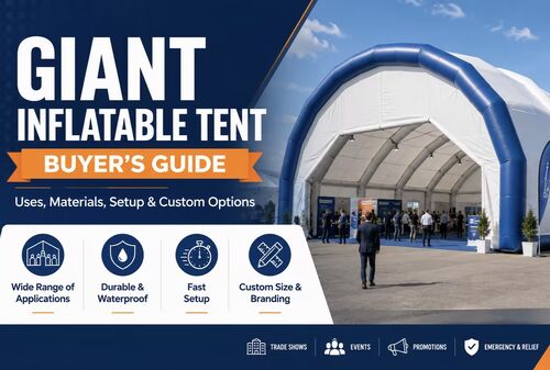 Giant Inflatable Tent Buyer’s Guide: Uses, Materials, Setup, and Custom Options