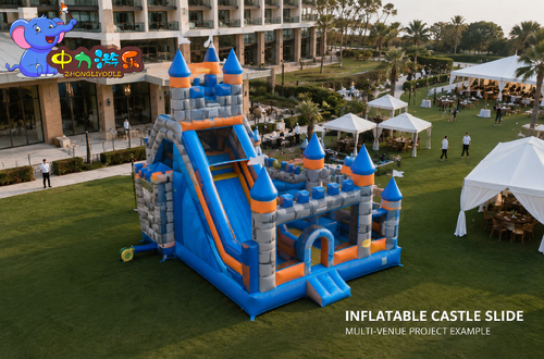 Latest company Solutions about Inflatable Castle Slide Project Example: One Design Planned for Multiple Event Venues