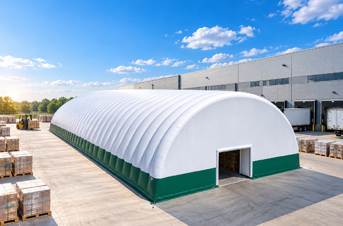 Representative Application: Inflatable Warehouse Tent for On-Site Seasonal Overflow Storage