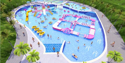 latest company news about Water Park: A pool of fresh mountain spring water, creating a resort destination