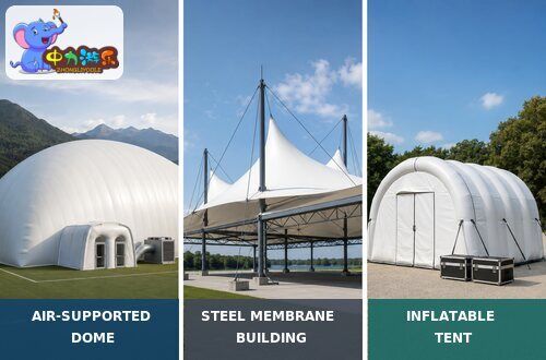 latest company news about Air-Supported Dome, Steel Membrane Building or Inflatable Tent: Which System Fits Your Project?