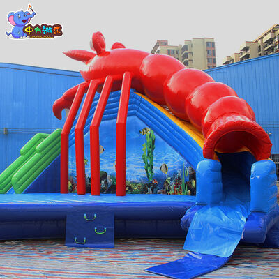 Scivolo Gonfiabile Acquatico Esterno Parco Acquatico Scivolo Gonfiabile Aragosta