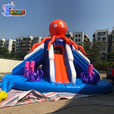 Outdoor Water Park Inflatable Water Slide Inflatable Octopus Water Slide