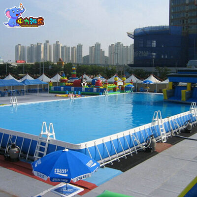 Buen precio Piscina temporal portátil para exteriores con marco de metal removible y personalizada en línea