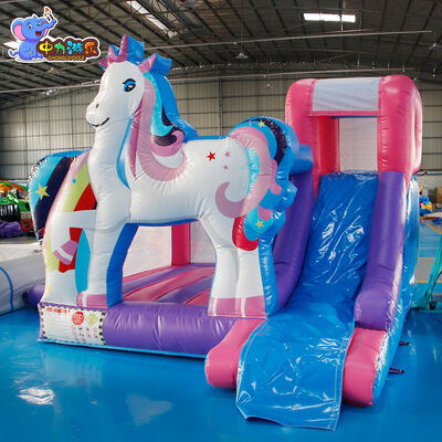 Buon prezzo Unicorn Cartoni animati Inflatabile Castello Salta Bambini Trampolino Castello in linea