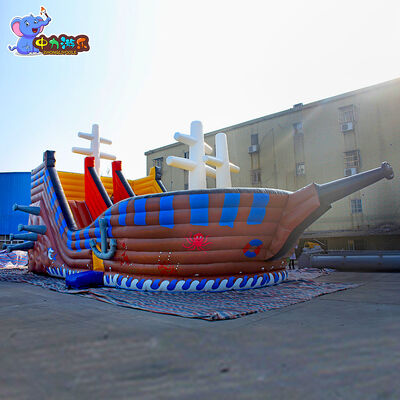 Buon prezzo Personalizzazione Nave pirata gonfiabile castello scivolo castello gonfiabile in linea