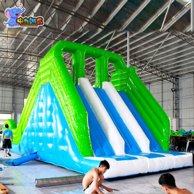 Bom preço Escorregador de Água Inflável para Exterior Escorregador de Parque Aquático Inflável Casa de Salto on-line