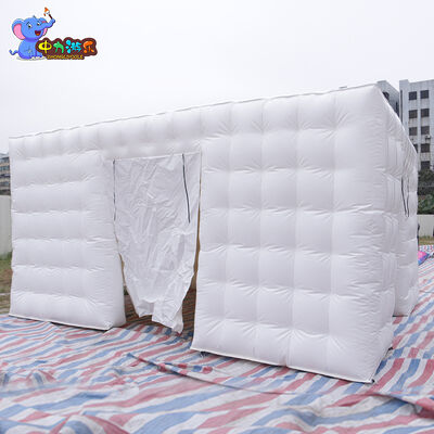 Buen precio Carpa inflable con forma de domo de aire y rejilla rómbica para fotomatón, para eventos de 5-8 personas en línea