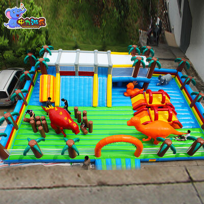 Buon prezzo Cartoon di dinosauro castello gonfiabile trampolino gonfiabile città divertente in linea