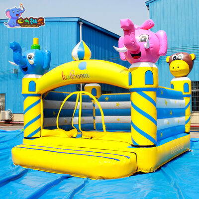 गुणवत्ता कार्टून जानवर फुलवाता हुआ उछलता हुआ महल पार्टी कूदना फुलवाता हुआ महल फैक्टरी