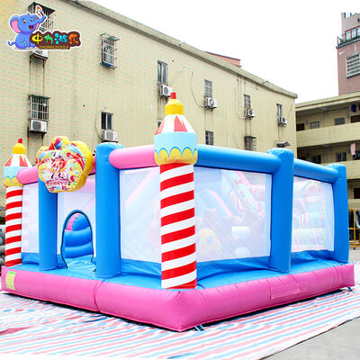 Good price Jester Clown Theme Inflatable Bouncy Castle House Slide PVC Fabric online