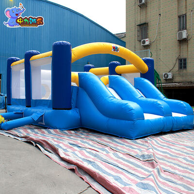 คุณภาพ สไลเดอร์น้ำเป่าลมแบบปรับแต่งได้ บ้านกระโดดเป่าลมสไลด์ โรงงาน