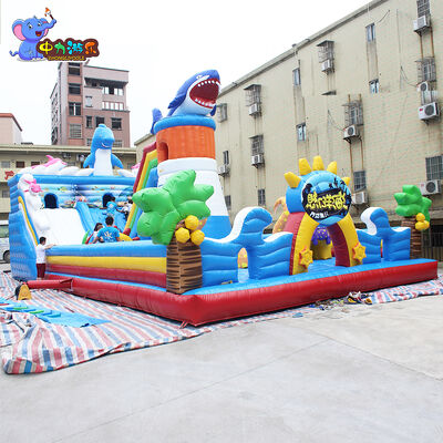 अच्छी कीमत महासागर विश्व Inflatable Bouncy Castle House स्लिप और स्लाइड लौ retardant OEM ऑनलाइन