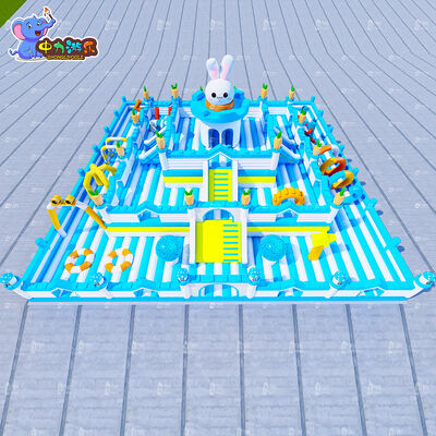 Bom preço Castelo insuflável insuflável com escorrega branco, casa de saltos aquática resistente ao desgaste on-line