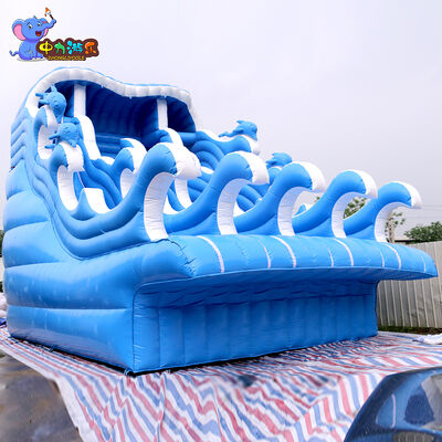 Bom preço Escorregador inflável industrial molhado e seco Bouncer Inflação rápida ODM on-line