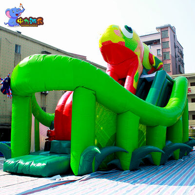 İyi bir fiyat. Anti Wear şişme su kaydırma atlama kalesi UV dirençli özel çevrimiçi