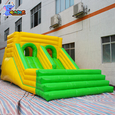 Giá tốt. Cầu trượt nước bơm hơi di động song song hai làn, chống mài mòn ngoài trời trực tuyến