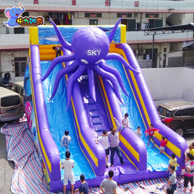 Хорошая цена Модульные надувные большие водопады для осьминогов 30 футов с противоскользящим бассейном онлайн