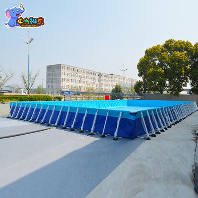 Хорошая цена Сборный металлический каркасный бассейн для взрослых, устойчивый к атмосферным воздействиям онлайн