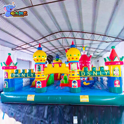 quality Large Cartoon Inflatable Bouncy Castle Inflatable Theme Parks Bouncing Castle factory