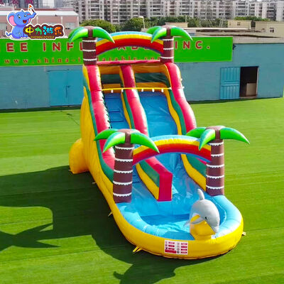 Bom preço Escorrega de água insuflável de personalização para crianças, piscina, casa de saltos on-line