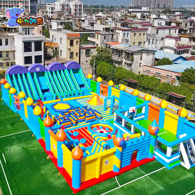 Buon prezzo Castello gonfiabile gonfiabile per esterni, gonfiabili, parco divertimenti, percorso a ostacoli in linea