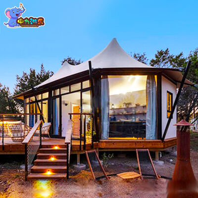 Bon prix OEM Tente de safari en bâtonnet permanent Glamping Resort Chambre d'hôtel en ligne