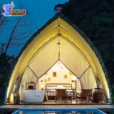 İyi bir fiyat. Açık Hava Panoramik Safari Glamping Otel Çadırı Yağmur geçirmez Su geçirmez Tuval çevrimiçi