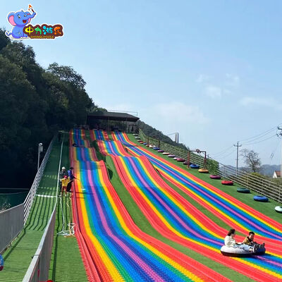 Goede prijs Aanpassing Buiten Grote amusementsapparatuur Regenboogglijbaan online