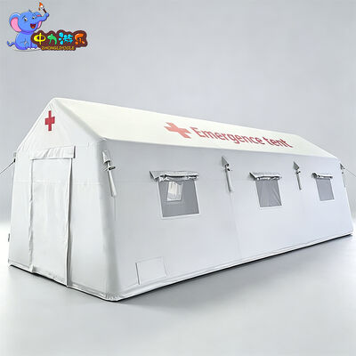ราคาดี กางเต็นท์อัดอากาศขนาดใหญ่ ที่พักฉุกเฉินทางการแพทย์ กันน้ํา PVC โรงพยาบาลสนาม ศูนย์บัญชาการ โรงงาน ซัพพลายเออร์ตามสั่ง ออนไลน์