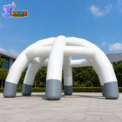 अच्छी कीमत अनुकूलित विशाल inflatable स्पाइडर गुंबद तम्बू मार्की सफेद चूना पत्थर ऑनलाइन