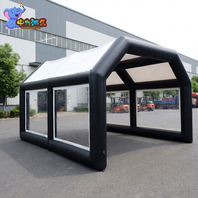 अच्छी कीमत पोर्टेबल inflatable कार आश्रय एयर फ्रेम गैरेज टेंट वाहन भंडारण, कार विवरण, ऑटो सेवा और वाणिज्यिक उपयोग के लिए स्पष्ट खिड़कियों के साथ ऑनलाइन