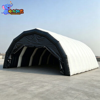 Harga yang bagus Tenda Tiup Raksasa Kustom, Tempat Berlindung Kerja Udara Besar dengan Akses Lebar untuk Servis Kendaraan, Pemeliharaan Peralatan, Penyimpanan Sementara, dan Proyek Komersial On line
