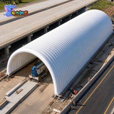 Good price Giant Inflatable Tent Air Rib Construction Shelter for Road Bridge Infrastructure Projects and Temporary Worksite Protection online